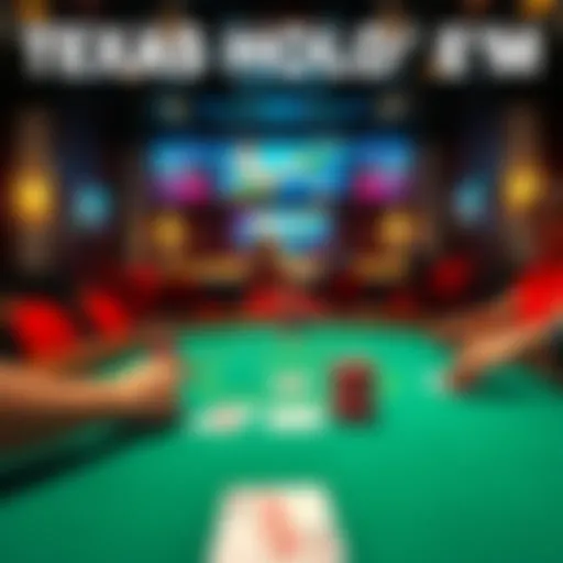 Illustration of Texas Hold'em table setup