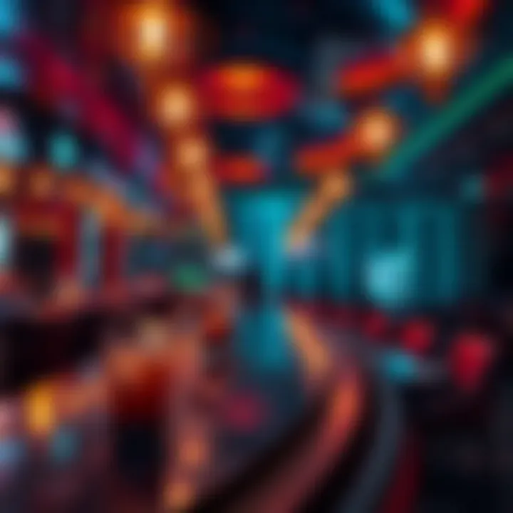 An elegant casino bar with drinks and ambiance