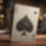 Illustration of Spades Game with Cards