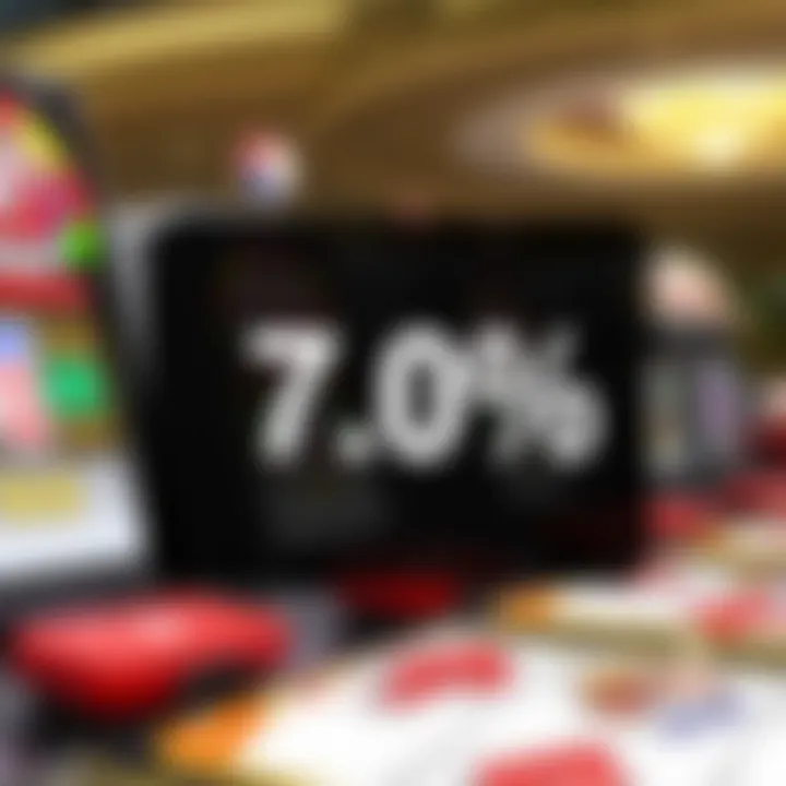 Visual representation of return-to-player percentages in slot machines