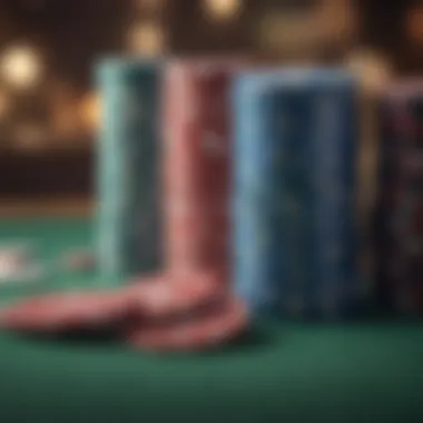 Poker Chips and Cards Display Illustration of poker chips and cards