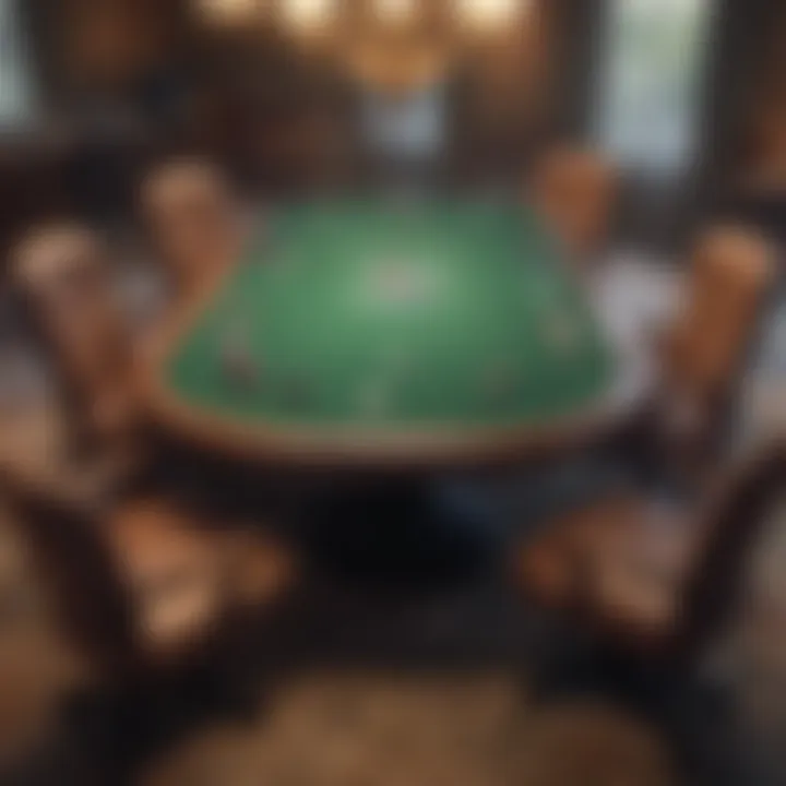 Overview of Texas Hold'em table setup