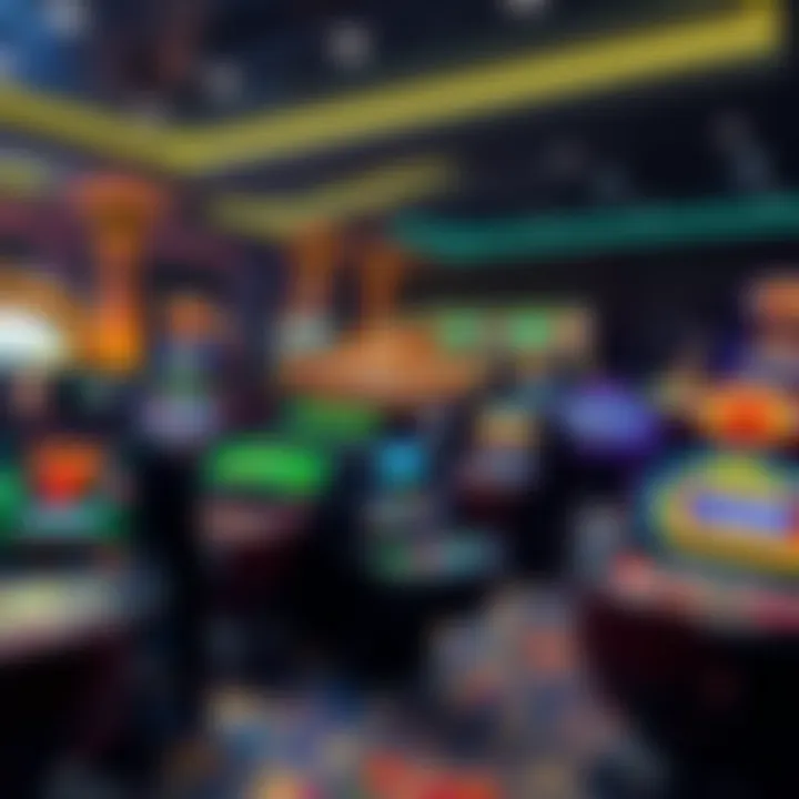 An array of online casino games available at Caesars Casino, highlighting variety and engagement