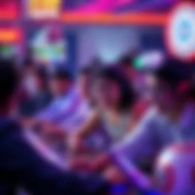 Players engaging in a thrilling virtual bingo session