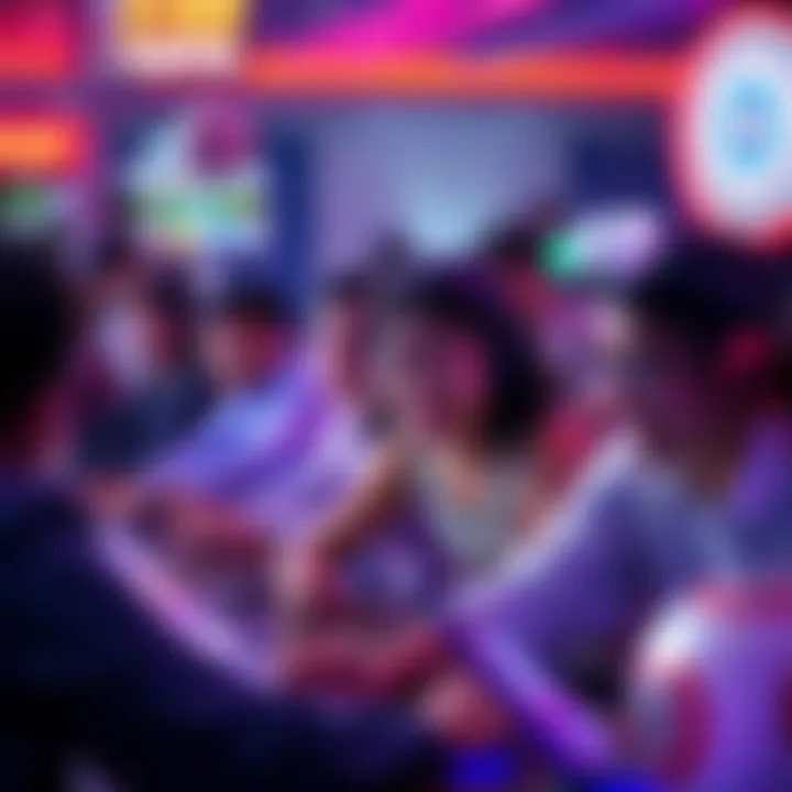 Players engaging in a thrilling virtual bingo session