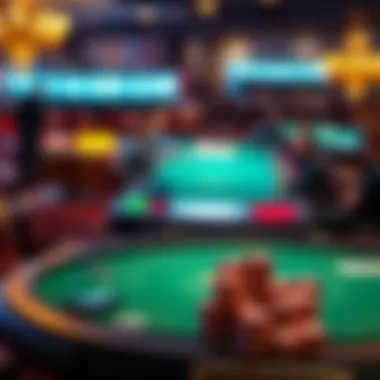 Virtual poker game interface