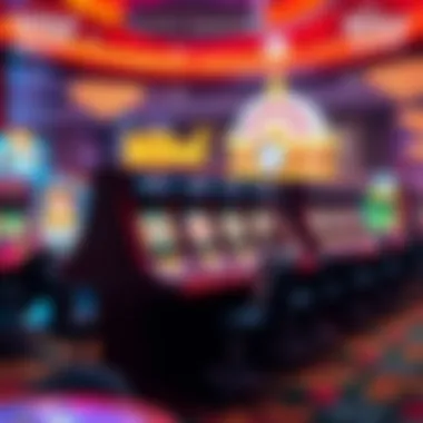 A vibrant representation of popular casino games