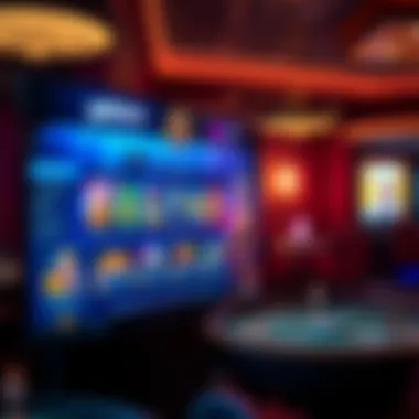 An engaging user interface showcasing gaming options