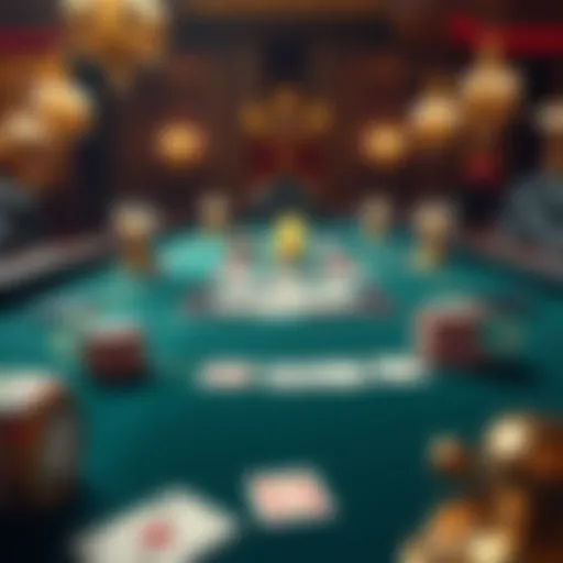 The Elegance of Baccarat Elegant baccarat table with cards