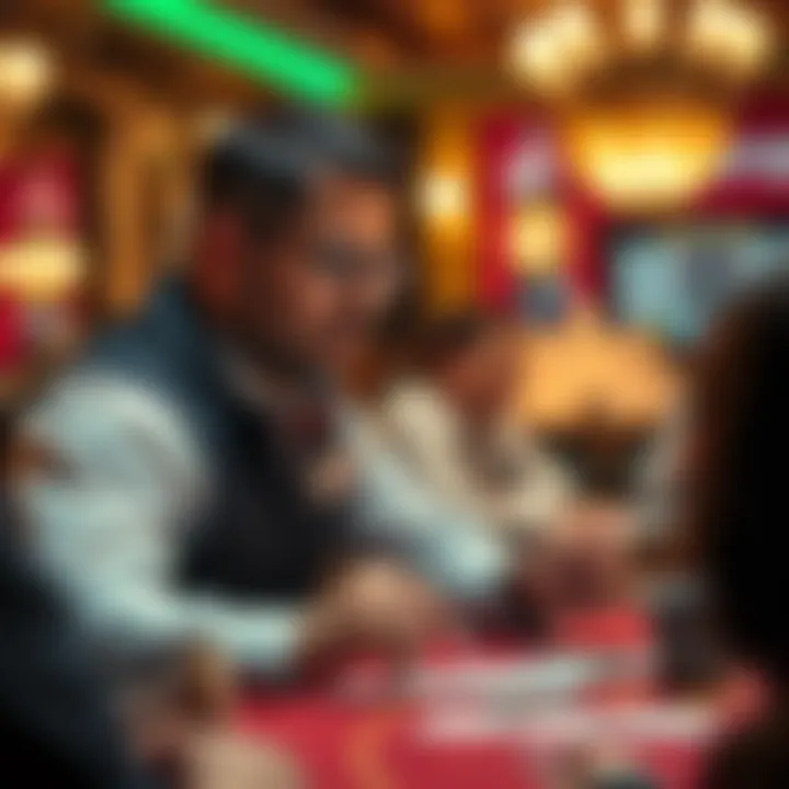 Player analyzing baccarat strategies